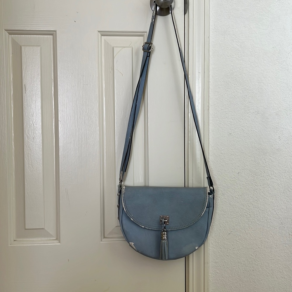 Jessica Simpson Pale Blue crossbody bag w/ adjustable straps